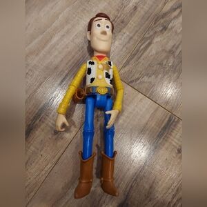 Disney Pixar Toy Story Sheriff Woody 9" Doll 4 Poseable Joints NO Hat (OC-4)